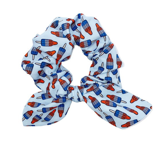 You’re The Bomb! Bombpop Hand Tied Knotted Bow Scrunchie